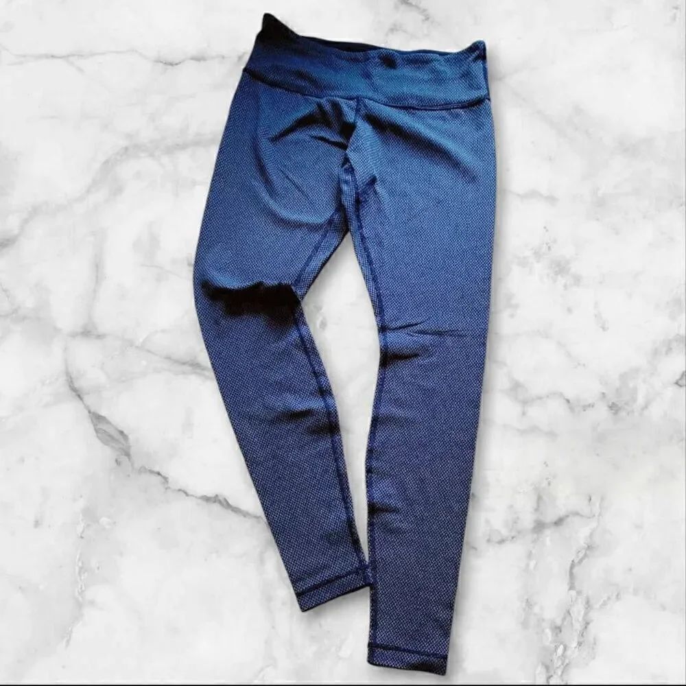 Lululemon Size 8 Blue Wunder Under Leggings